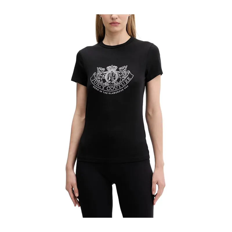 T-shirt με λογότυπο με στρας