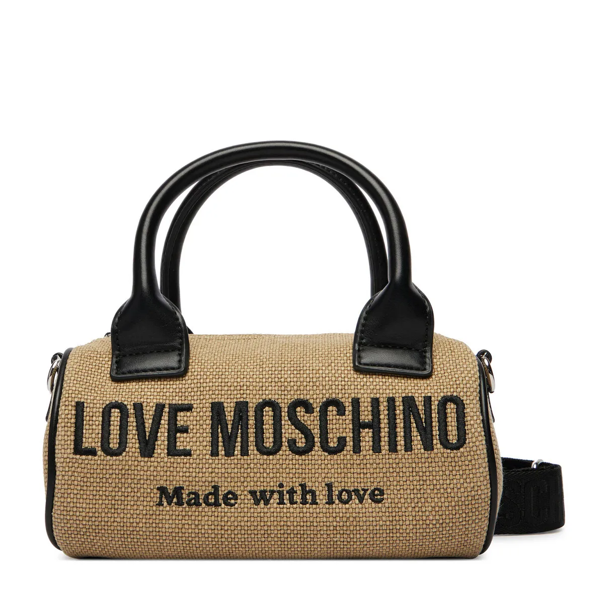 Crossbody bag with embroidered logo
