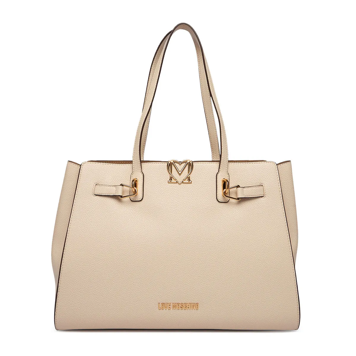 Shoulder bag with metal logo