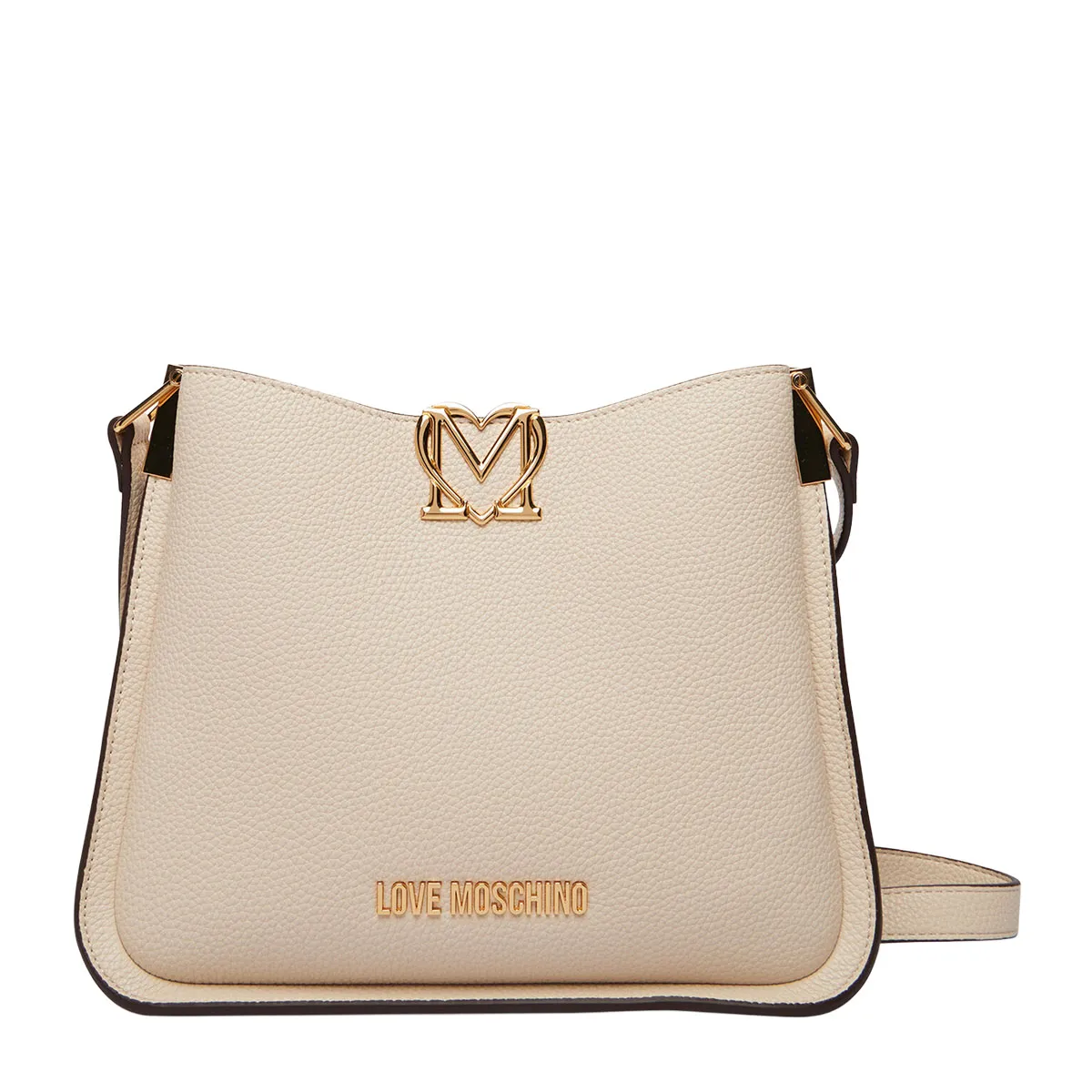 Shoulder bag with metal logo