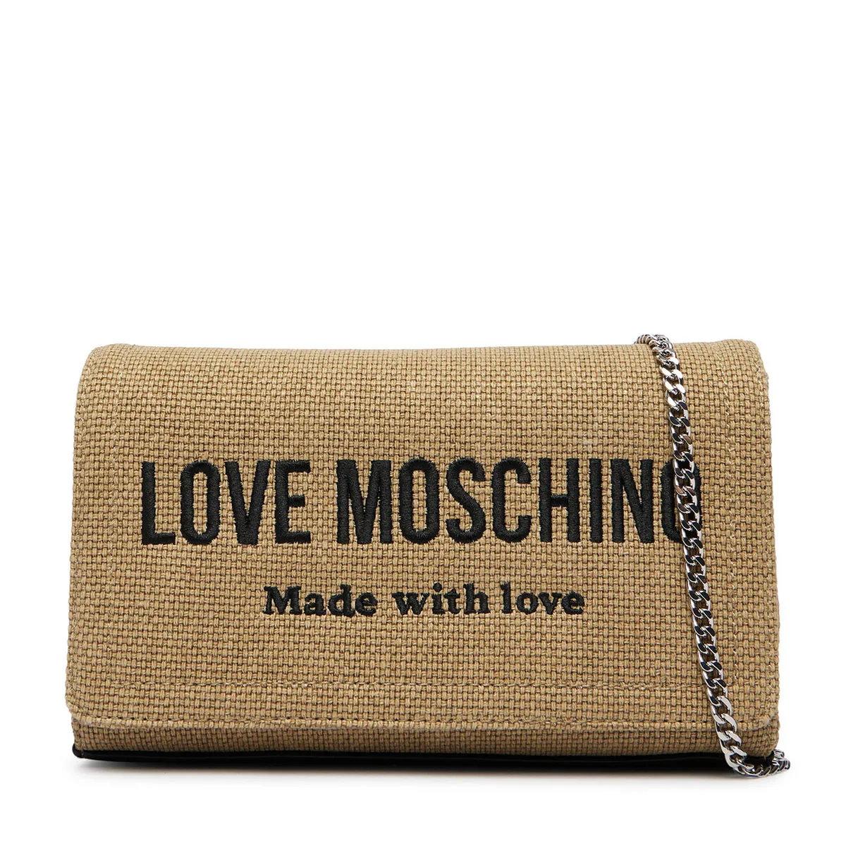 Crossbody bag with embroidered logo