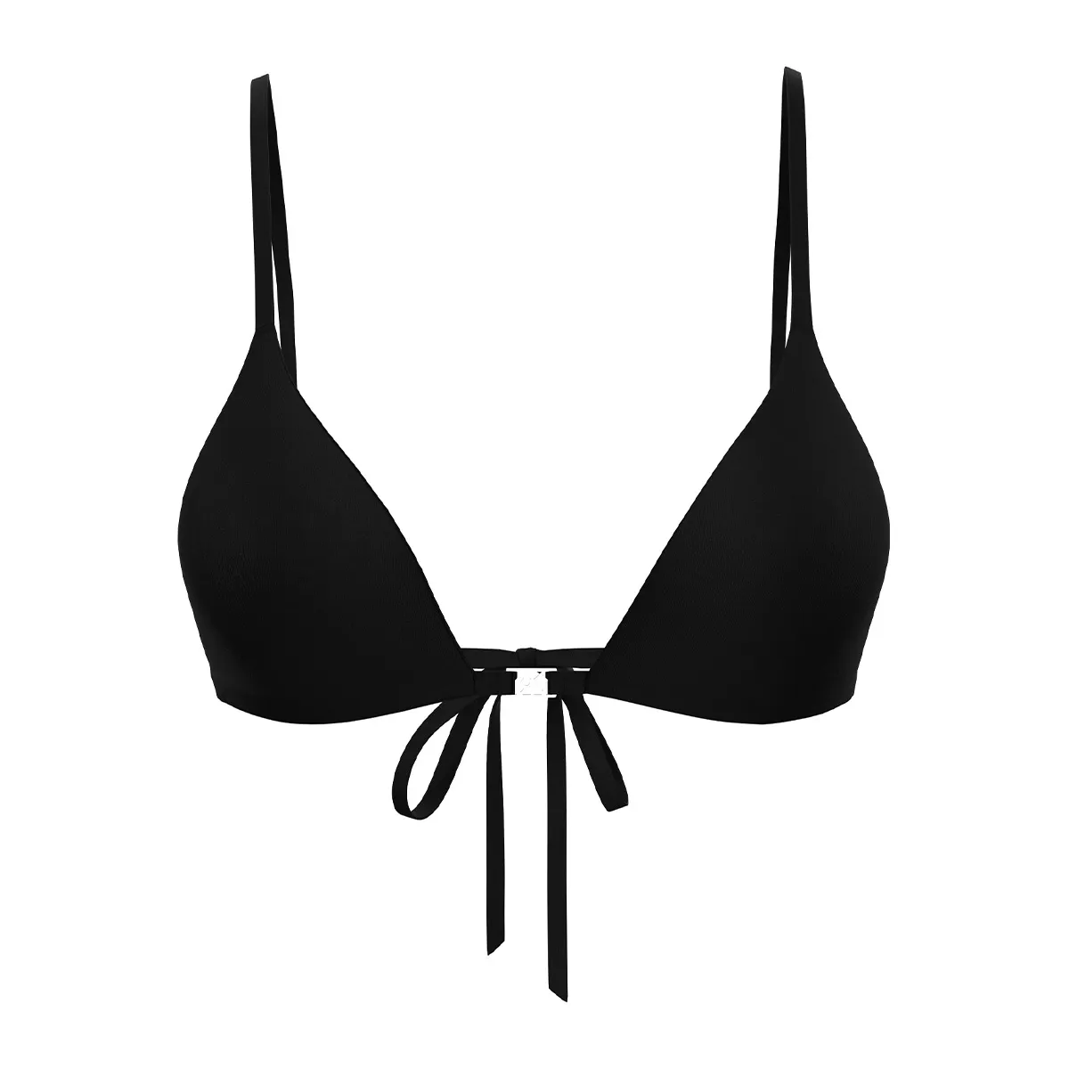 Tailored triangle bikini top