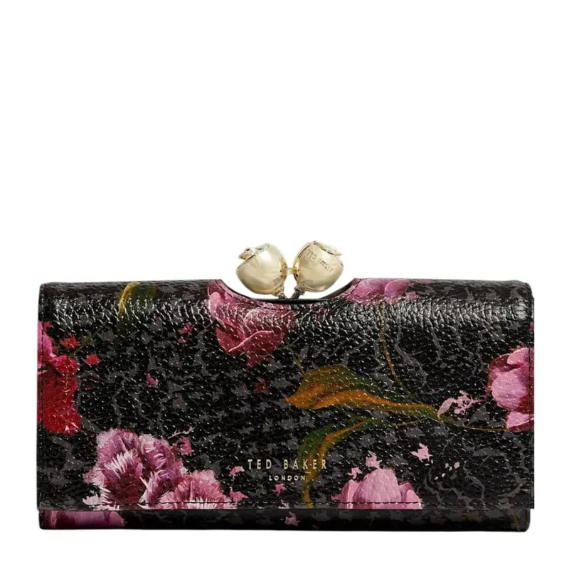 Talana floral leather women's wallet
