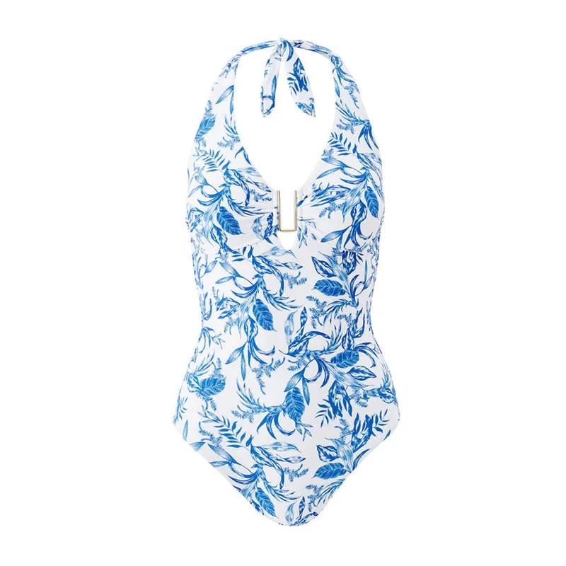 Ολόσωμο μαγιό Tampa Blue Leaf