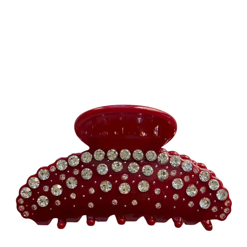 The Ultra Glam Clip In Glossy Red