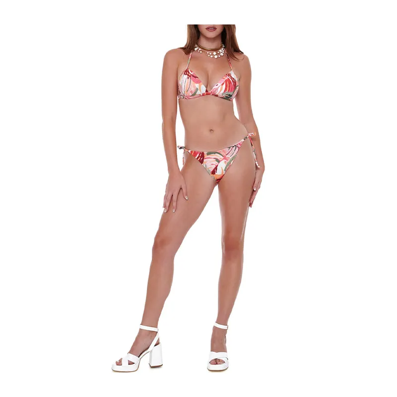 Think Pink brazilian side tie bikini bottoms