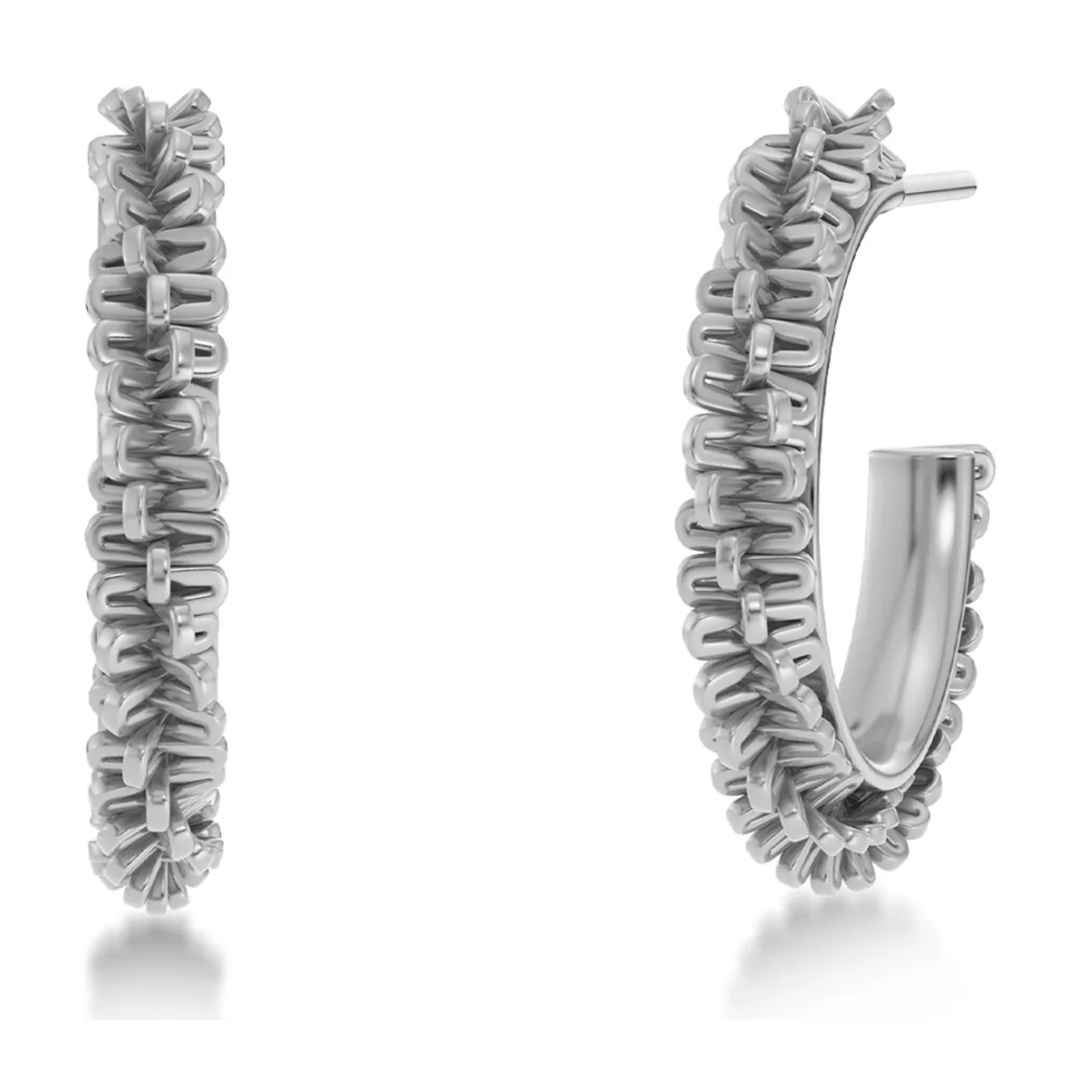 Women's Tinsel Creoles S earrings