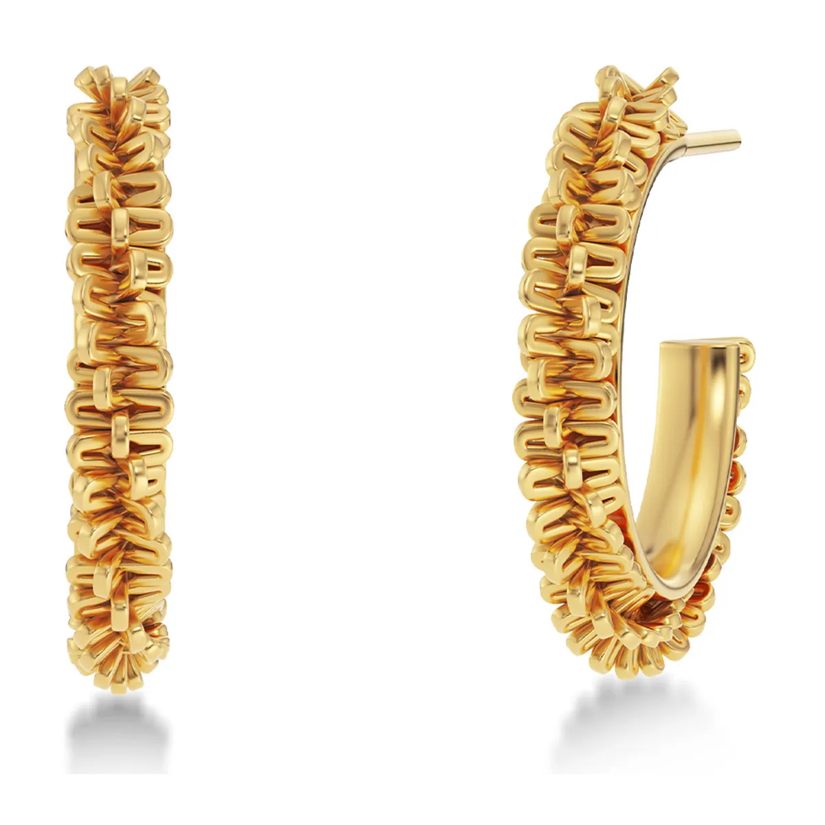 Women's Tinsel Creoles S earrings