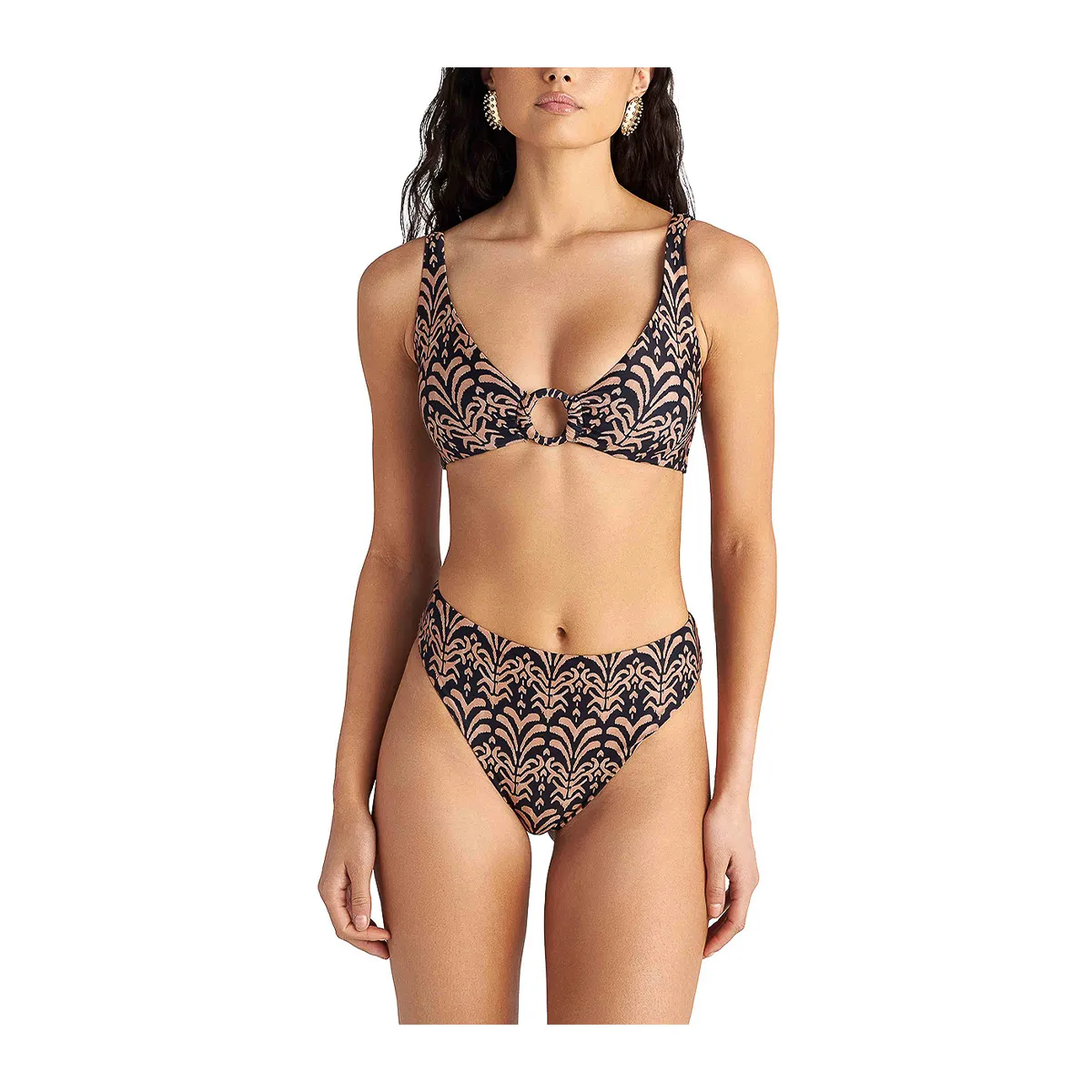 Toffee leo high waist printed swimwear bikini bottom