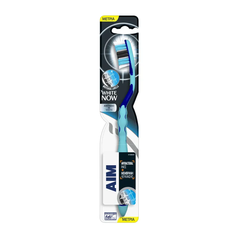 Toothbrush White Now Antibac & White Medium