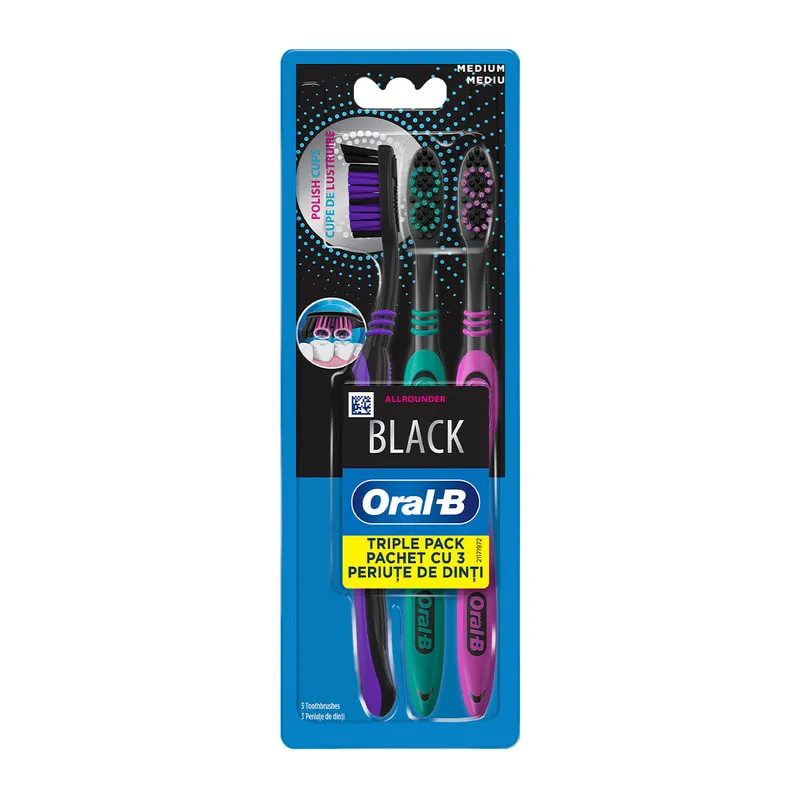 Toothbrushes Removes Plaque Bacteria Medium Bristles