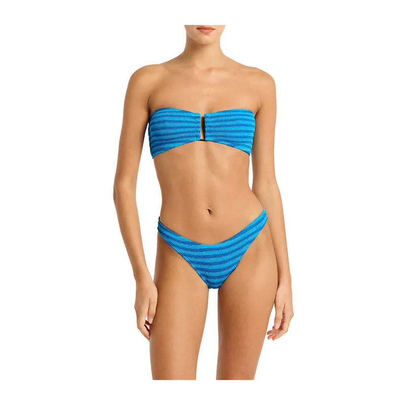 Μπικίνι top Blake Bandeau Turquoise Stripe