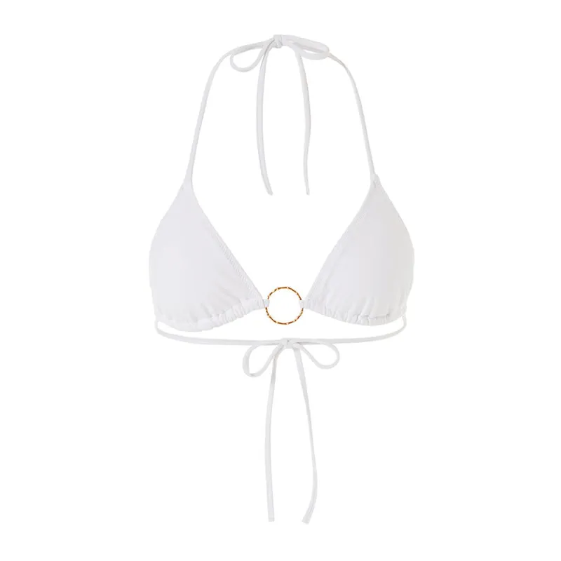 Bikini Top Miami White