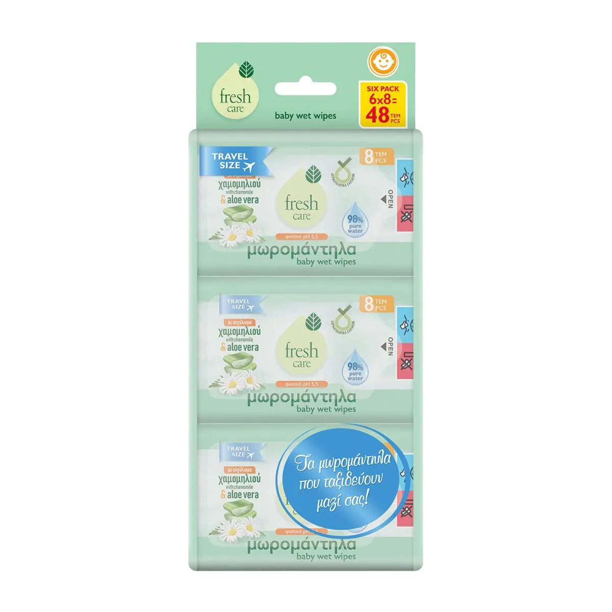 Baby Wipes with Aloe Travel Size