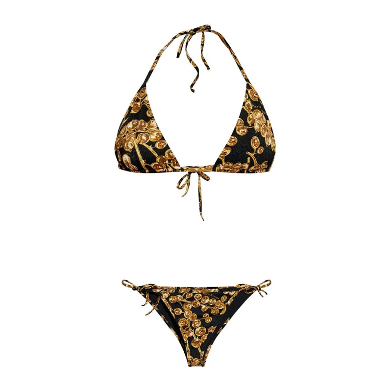 Triangle bikini & bottoms with elegant design