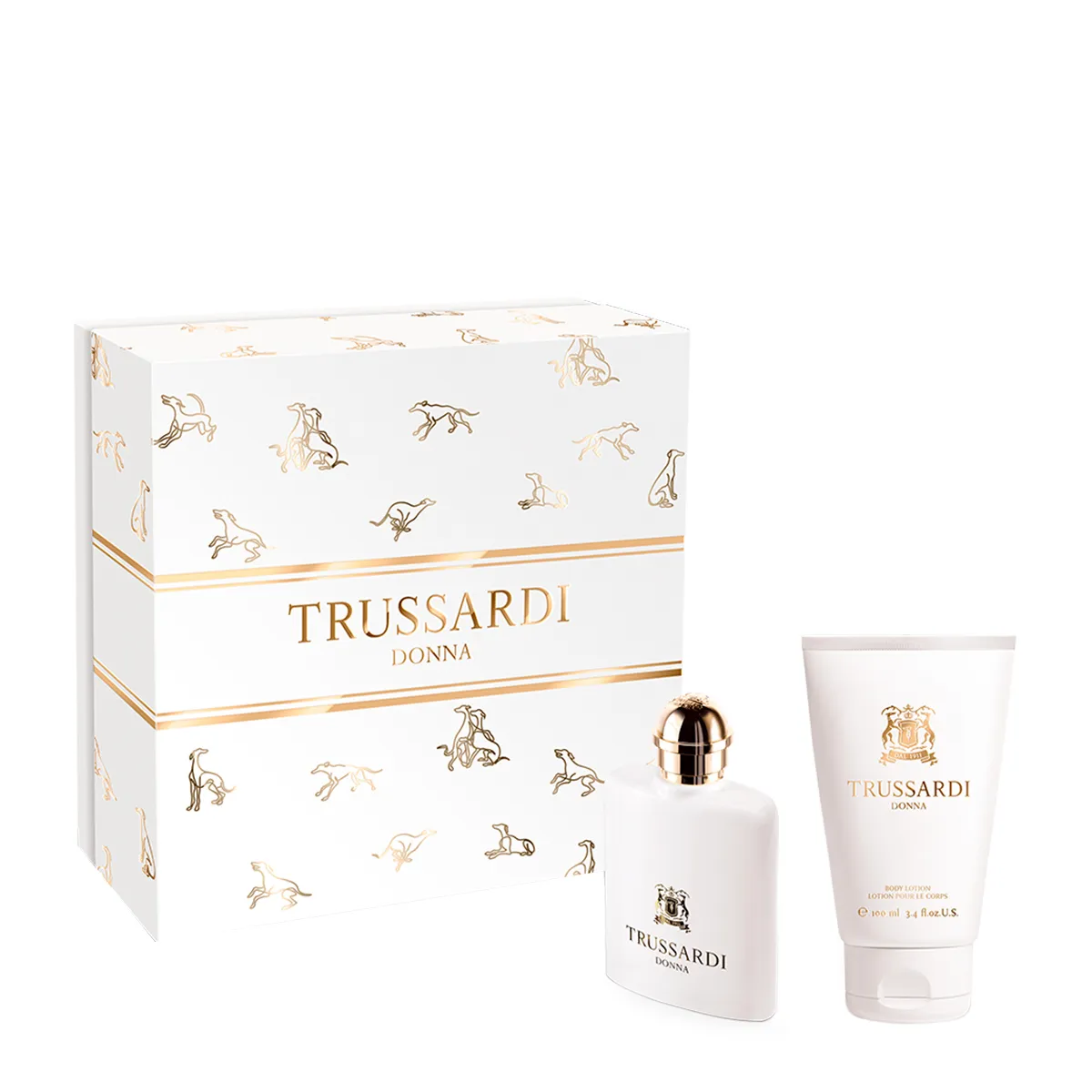 Trussardi Donna Greyhound Cout  Eau De Parfum & Body Lotion 