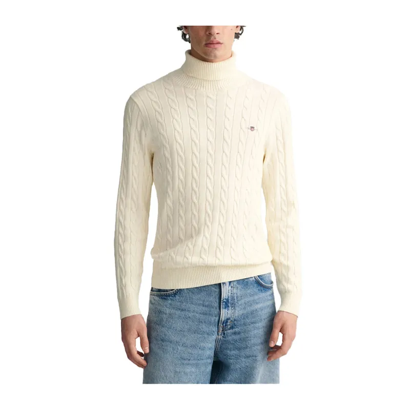 Cable Knit Turtleneck Sweater