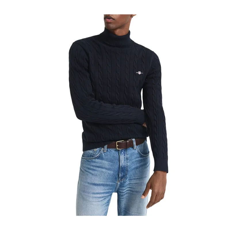 Cable Knit Turtleneck Sweater