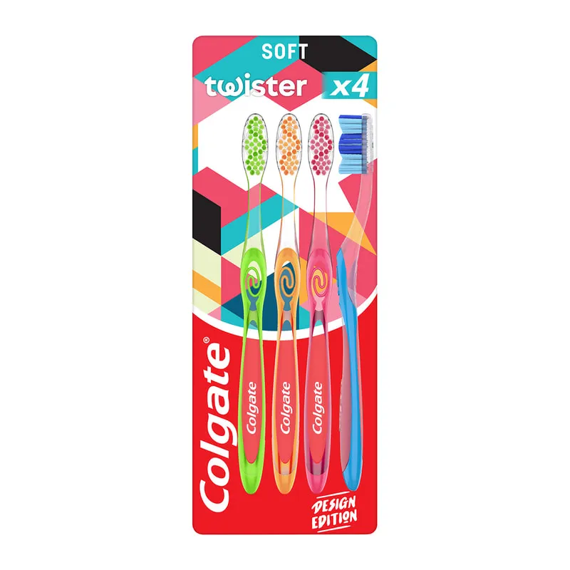 Twister Toothbrush Four-Pack