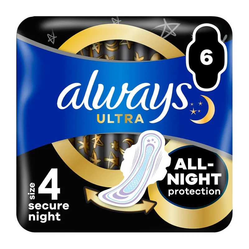 Ultra Σερβιέτες Secure Night (Μέγεθος 4)