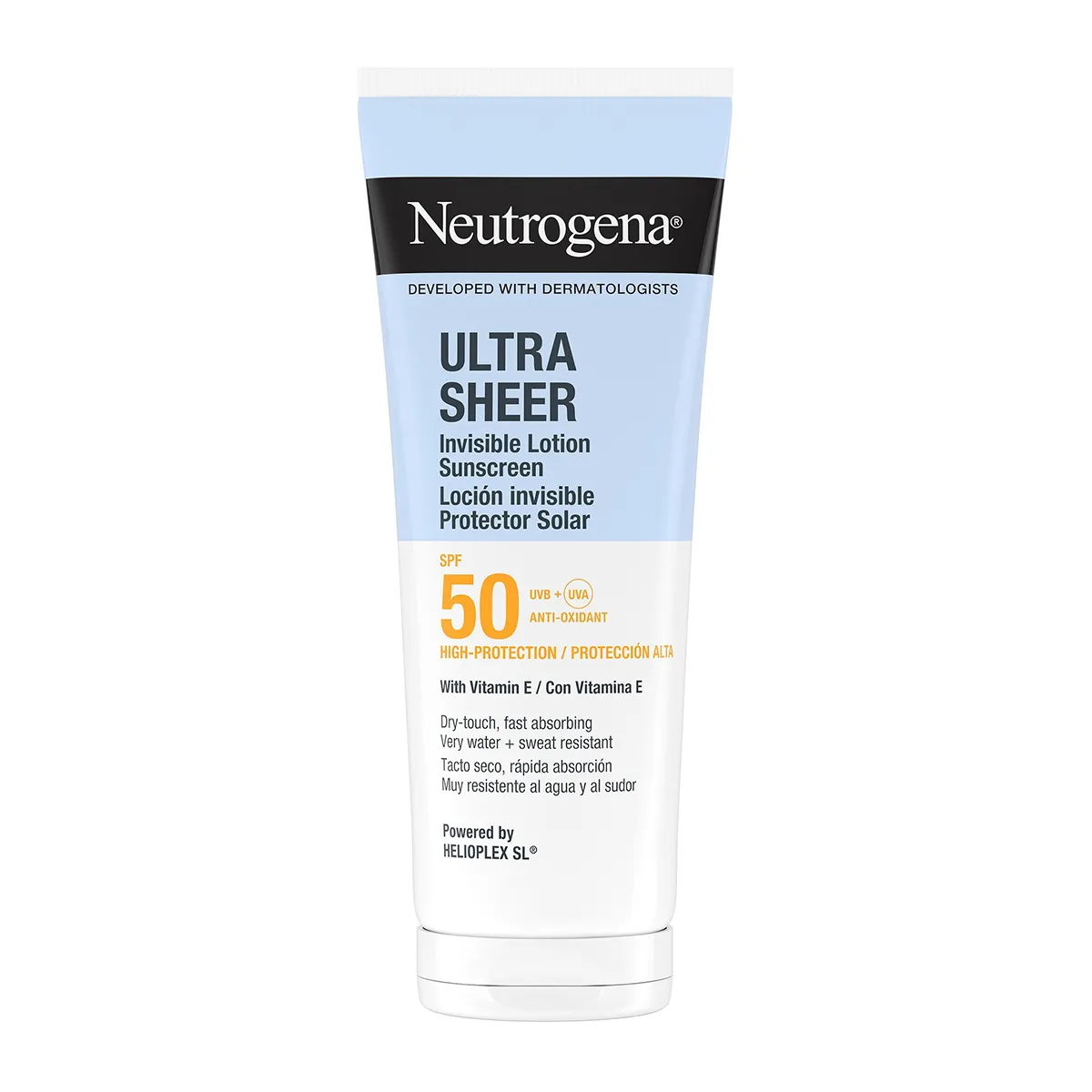 Ultra Sheer Invisible Hydrating Lotion Lightweight Body Sunscreen SPF50