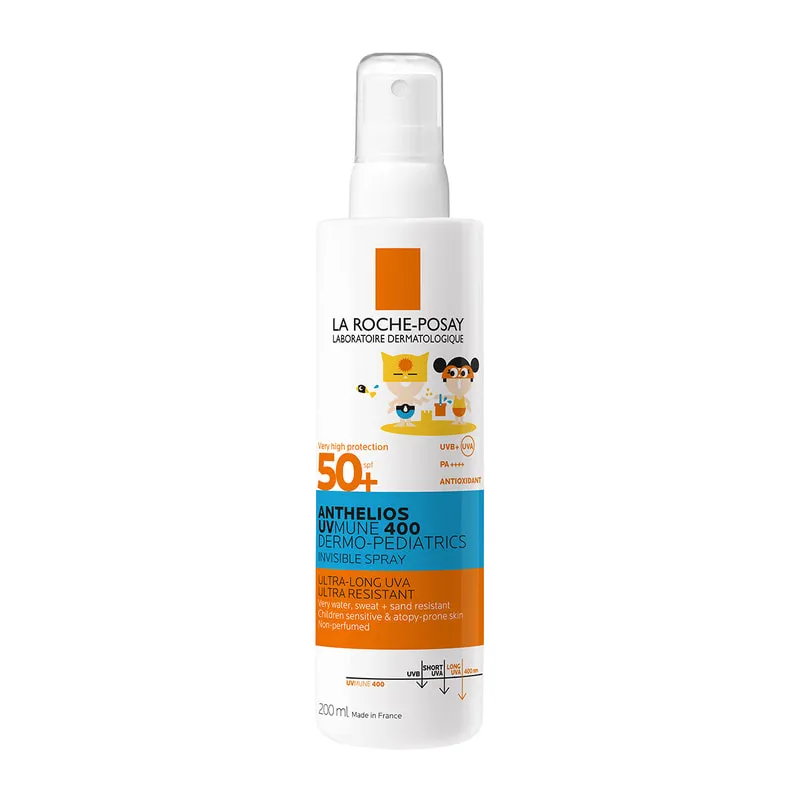 Uvmune 400 Dermo-Pediatrics Invisible Spray Spf50+ Invisible Sunscreen Spray For Children'S Sensitive Skin & Atopy Prone Skin