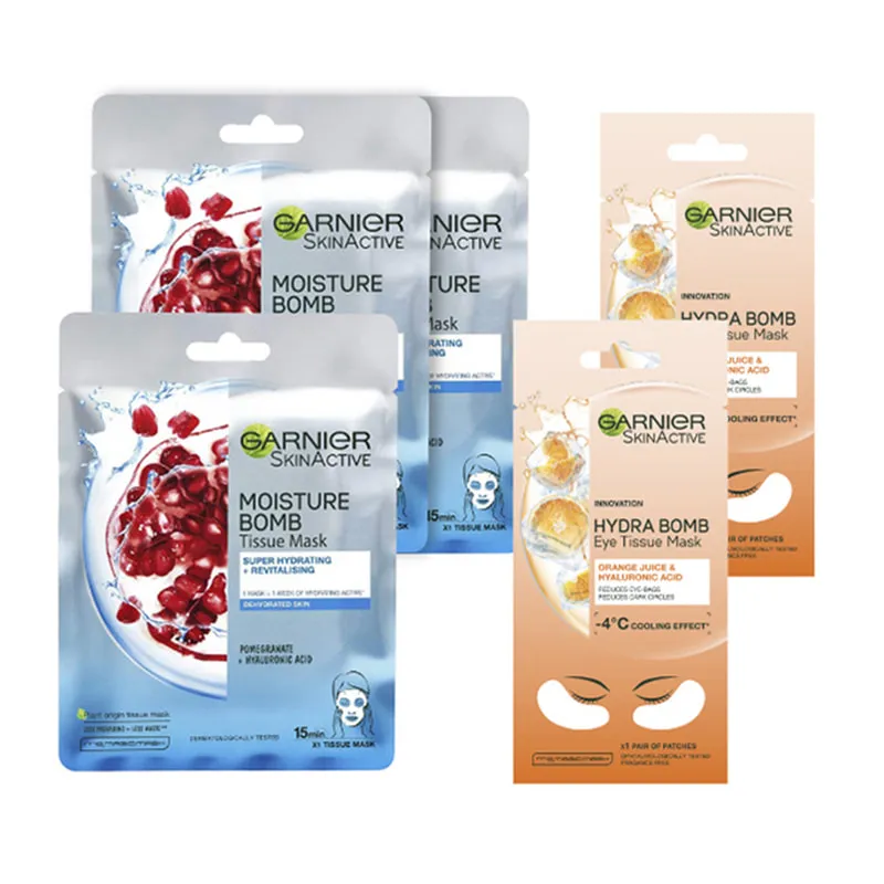 Value Pack x5 Face & Eye Tissue Masks