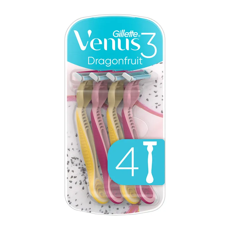 Venus 3 Dragonfruit Disposable Razors