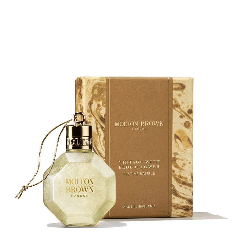 Vintage With Elderflower Festive Bauble