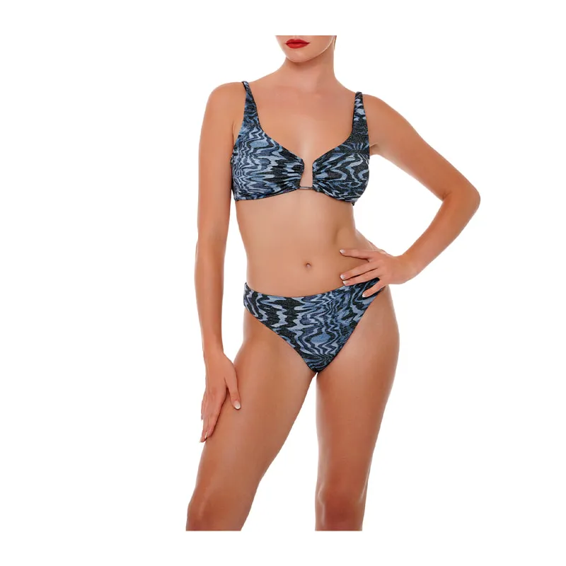 Water Gate Silver hipster swimwear bikini bottoms