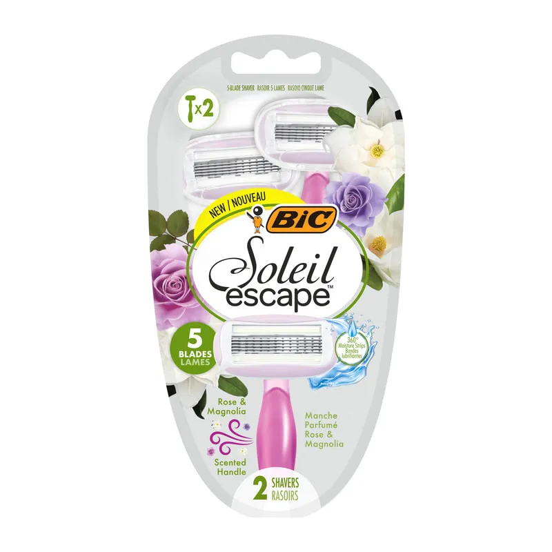 Women's Disposable Razors Soleil Escape 5-Blades 2 pcs