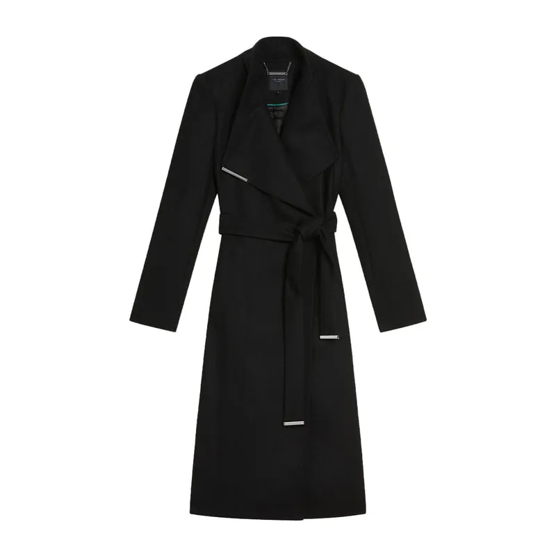 Παλτό μίντι wrap με ζώνη ROSE