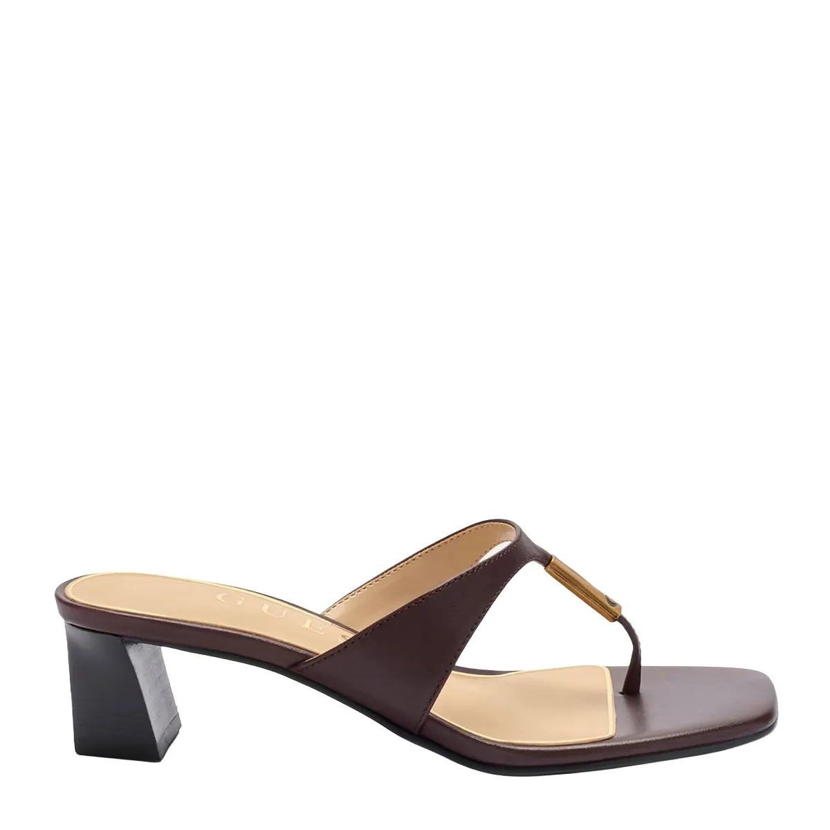 Yaiza mule with metal logo