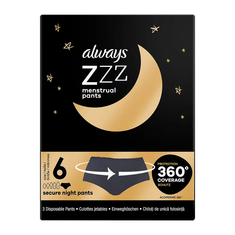 ZZZs Overnight Disposable Period Underwear