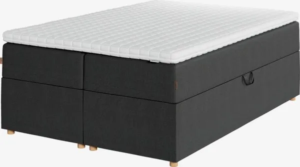 Κρεβάτι τύπου continental 140x200 cm TYSLA + EKSO Γκρι-40 σκ