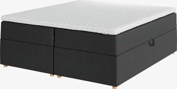 Κρεβάτι τύπου continental 160x200 cm TYSLA + EKSO Γκρι-40 σκ