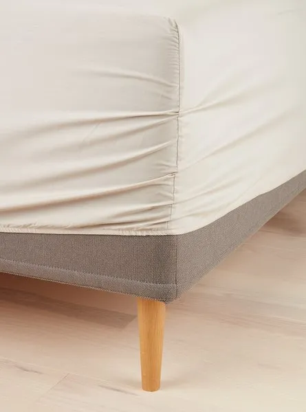 Σεντόνι με λάστιχο VIVIAN 90x200x35 μπεζ
