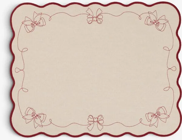 XMAS PM SIGYN 33x43 natural/burgundy SDP