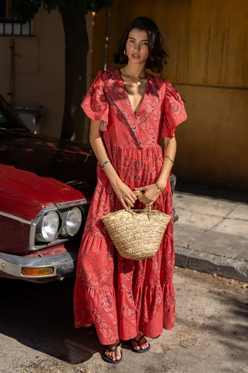 Angel Dress (Bandana Red)