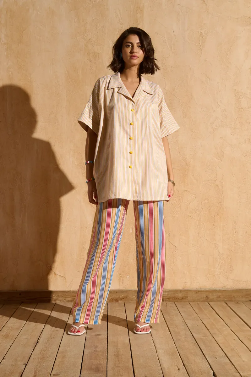 Aster Trousers (Yellow Stripes)