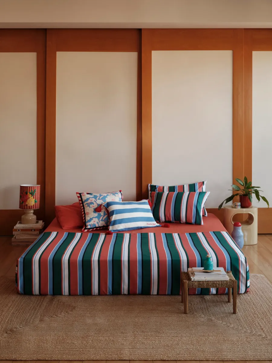 Flat Sheet (Ginger/Green/Light Blue)