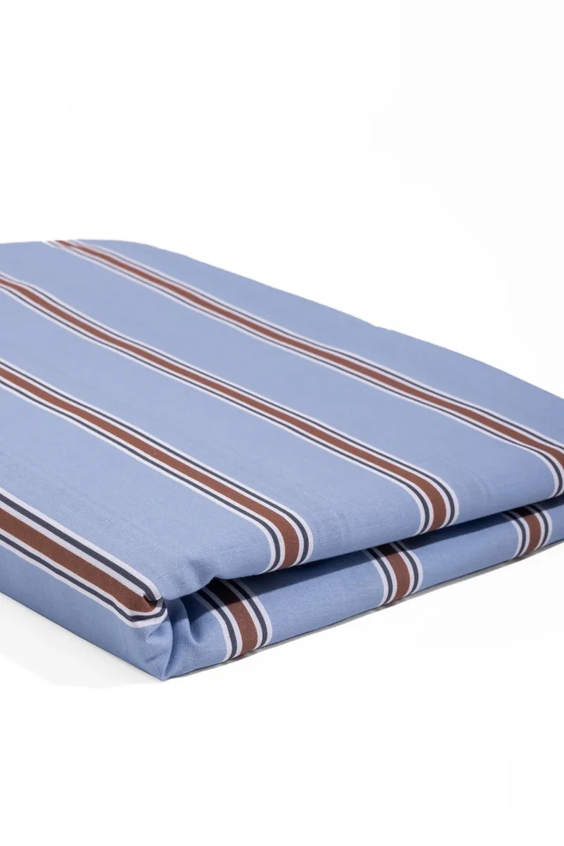 Flat Sheet (Light Blue/Brown)