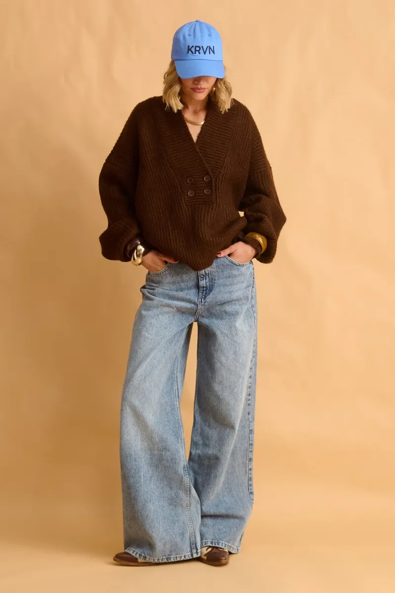 Harper Sweater (Brown)