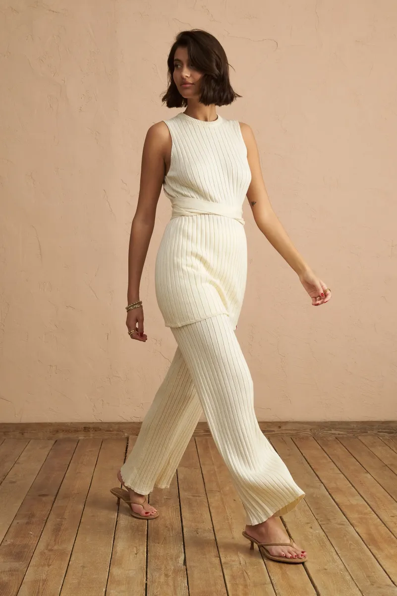 Krista Trousers (Ivory)