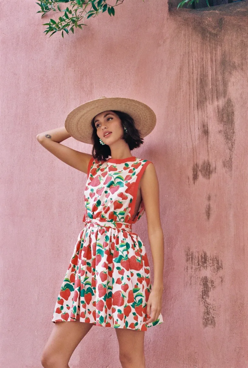 Matenia Dress (Strawberries)