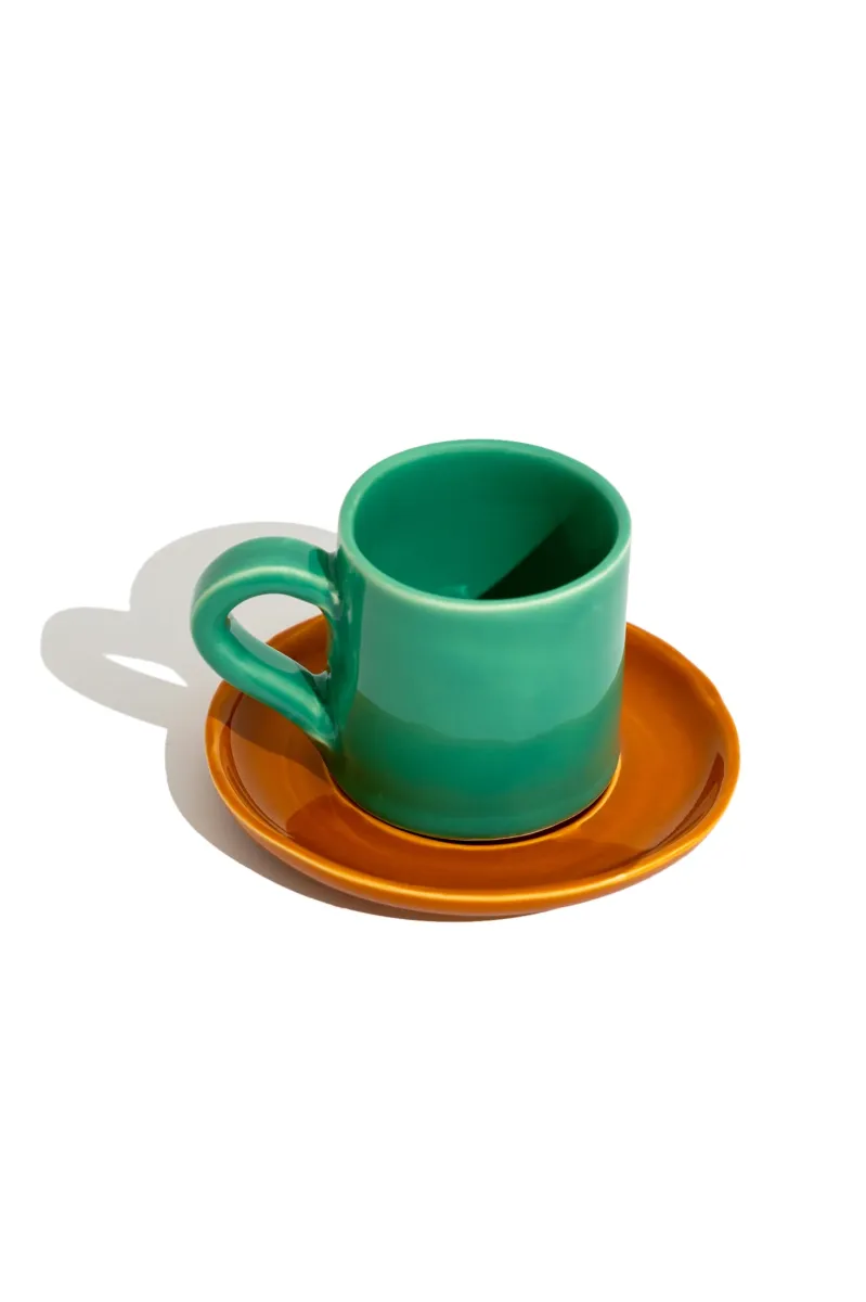 Mini Coffee Mug (Mint/Caramel)