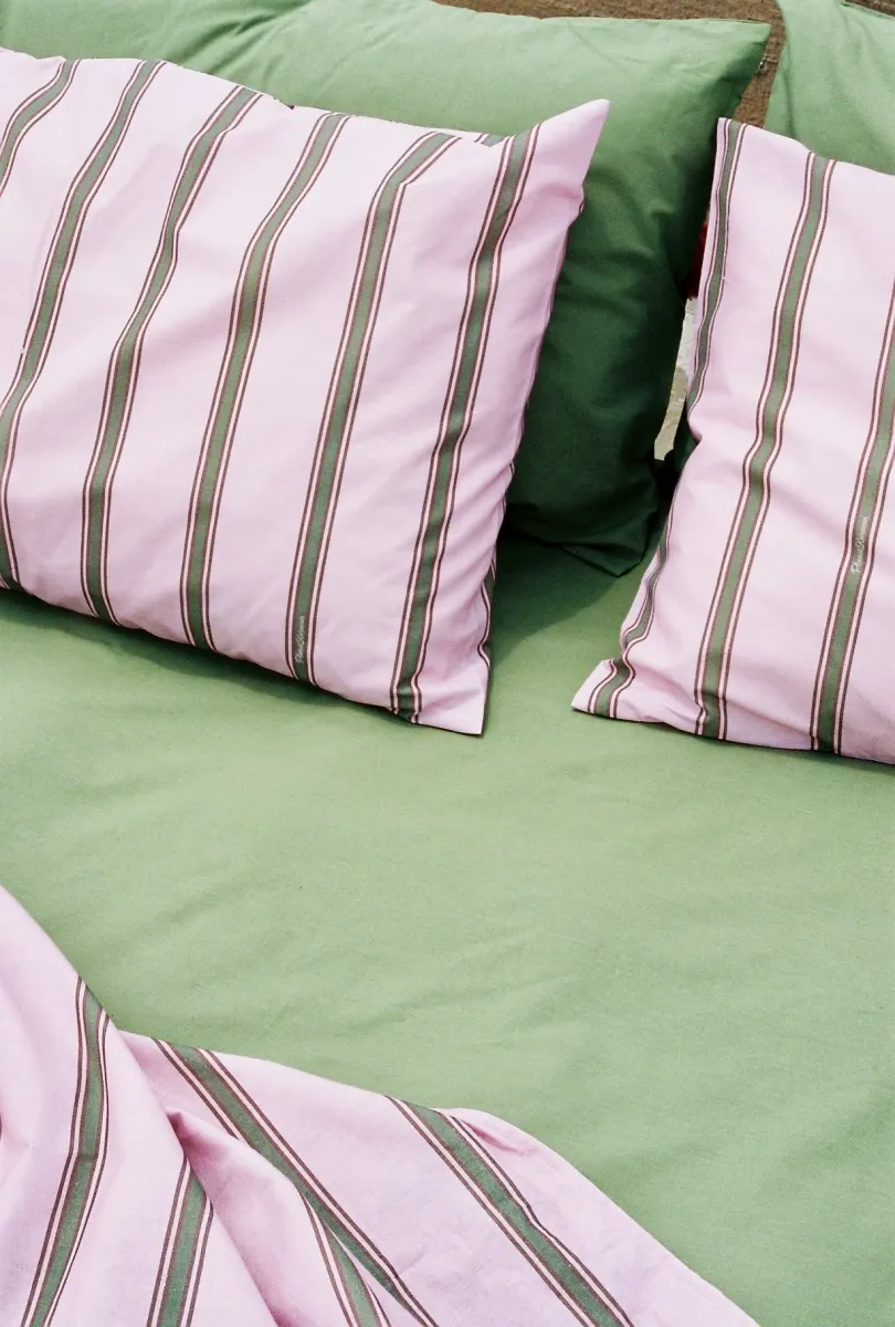 Percale Fitted Sheet (Olive)