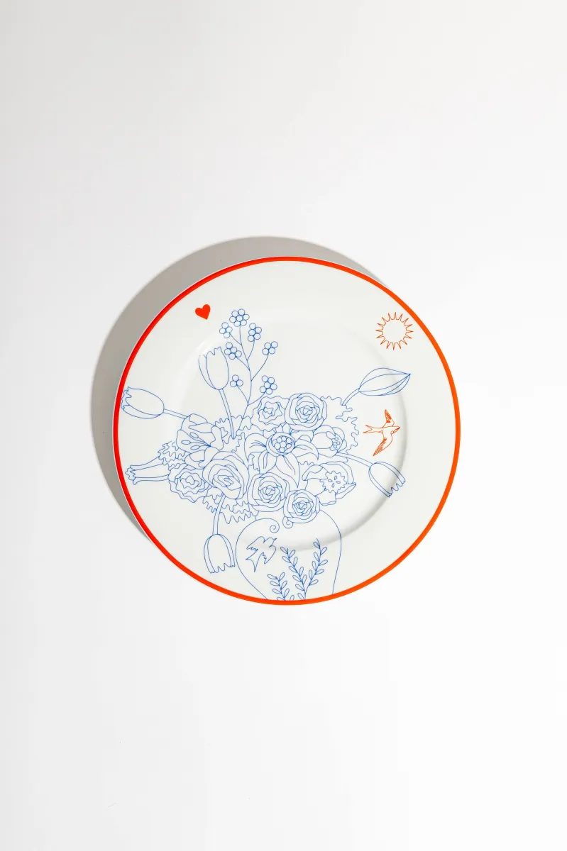 Porcelain Starter Plate (Summer Symbols)