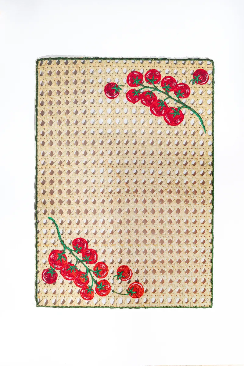 Rattan Placemat (Tomatoes)
