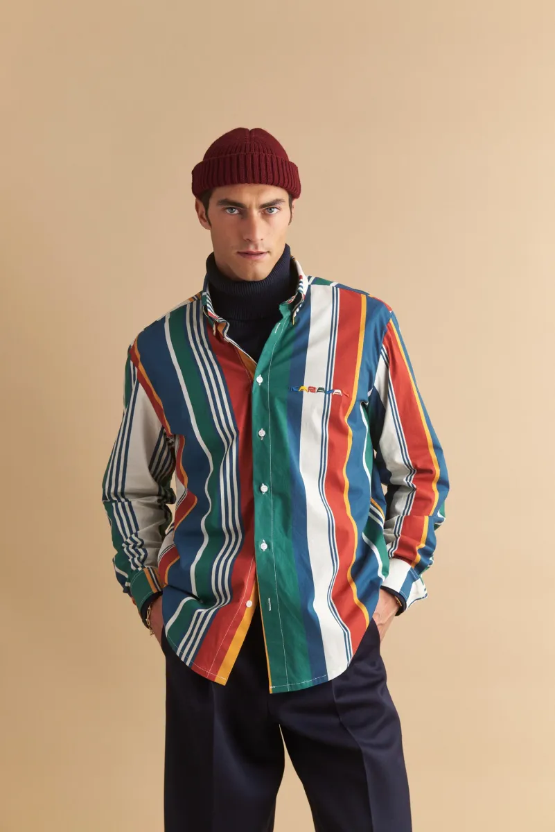 Robert Shirt (Green Stripes)